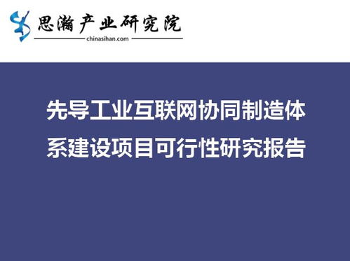先导工业互联网协同制造体系建设项目可行性研究报告